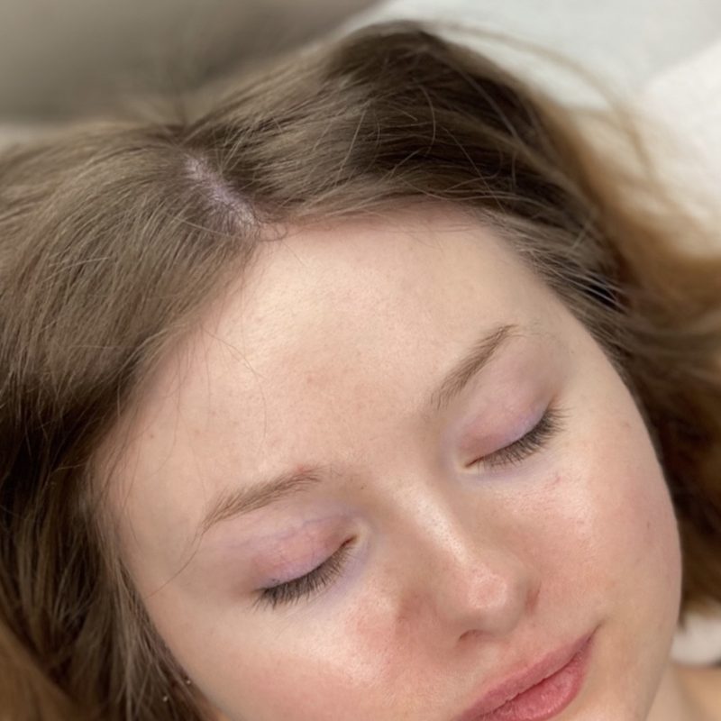 Øjne før permanent eyeliner